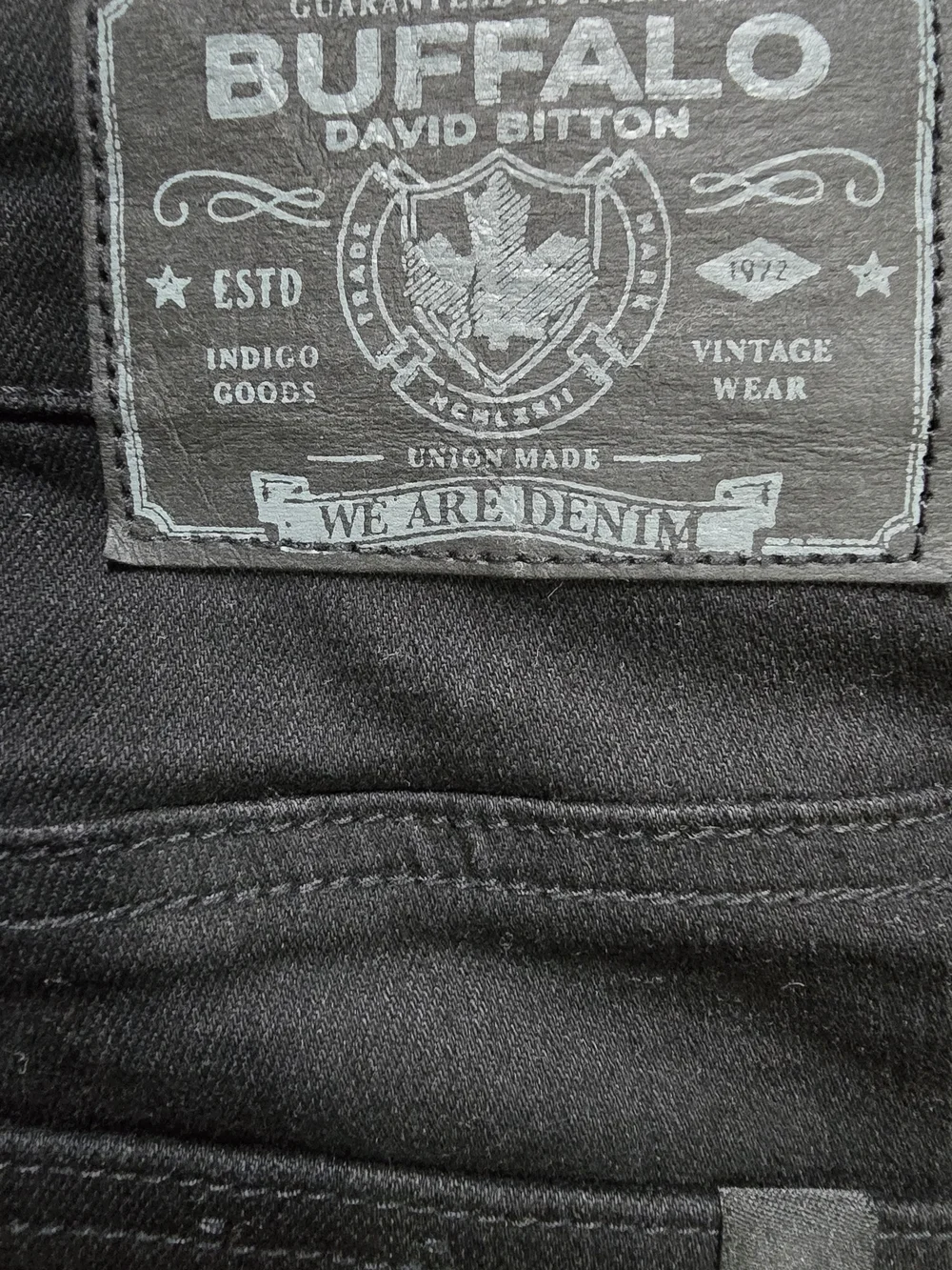 Buffalo‎ David Bitton Jeans Size 34x32 Black Men's Slim Ash  Jeans